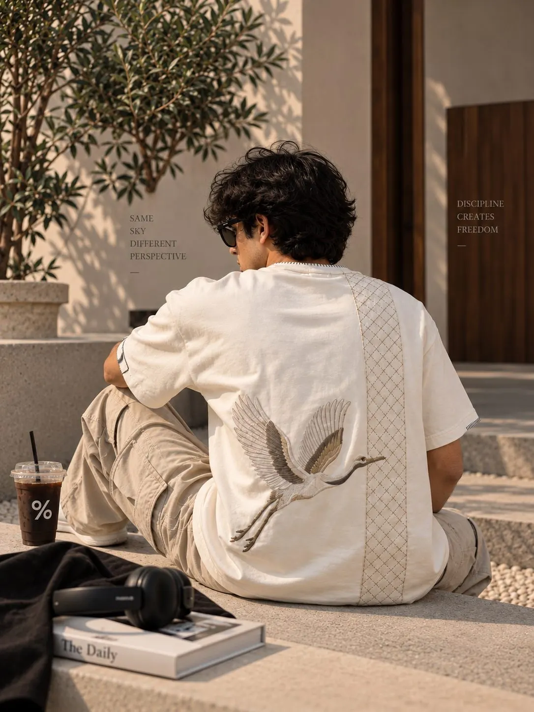 Ivory Crane Tee